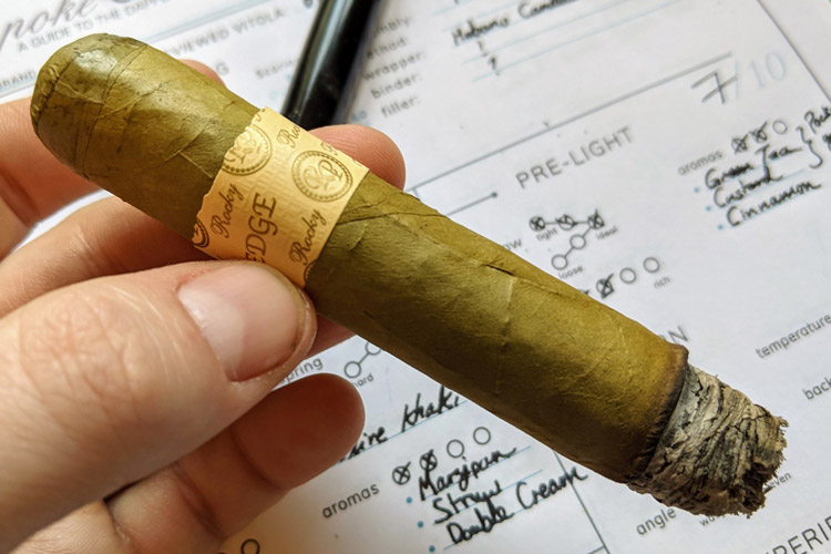 Rocky Patel The Edge Candela Cigar Second Third