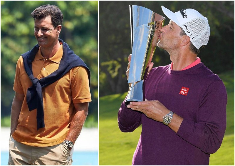 Adam Scott Wearing GMT Master II and Rolex Daytona