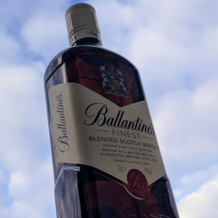 Ballantine's Finest Blended Scotch Whisky Sky Background