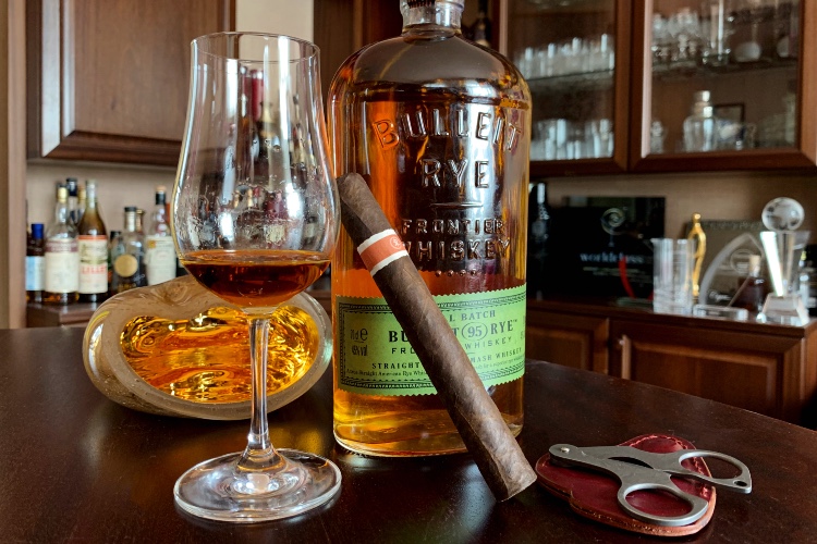 Bulleit-Rye-Whiskey-Review-Ashtray-Cigar