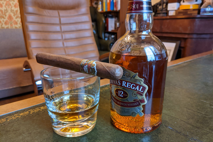 Chivas Regal 12 Scotch Whisky & Cigar