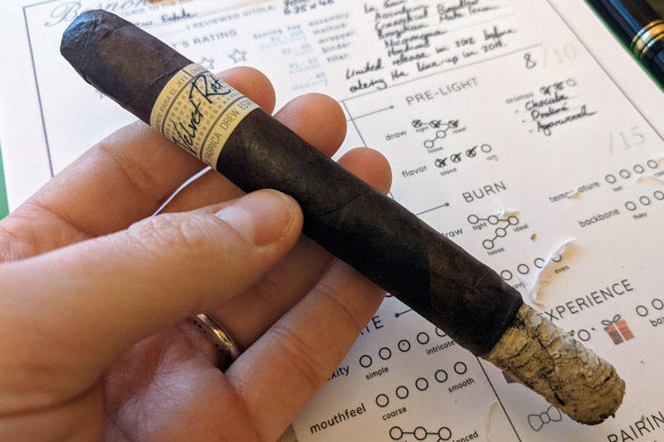 Drew Estate Liga Privada Serie Unico Velvet Rat Cigar Burn Quality