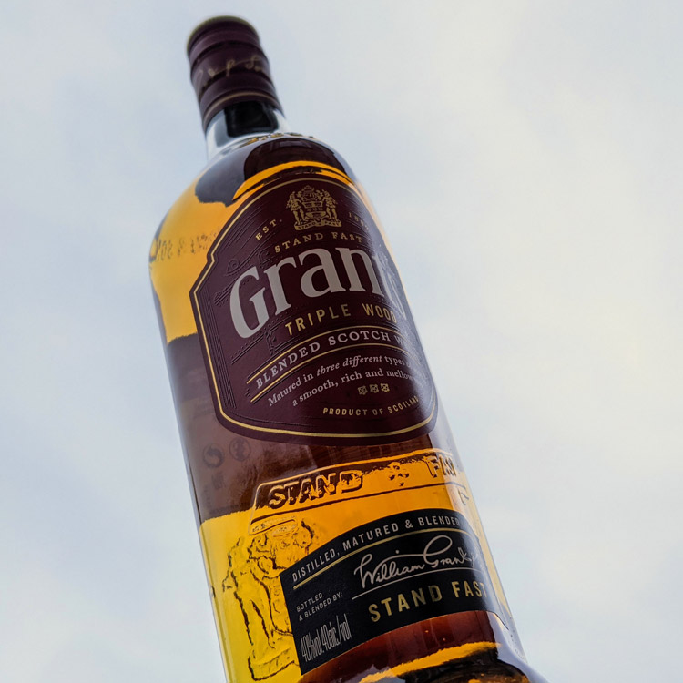 Grant's Triple Wood Scotch Whisky Sky Background