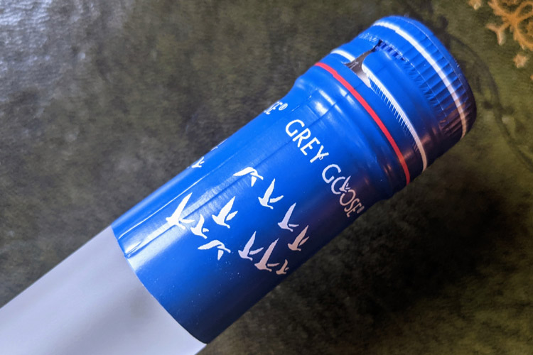 Grey Goose Vodka Bottle Neck Design
