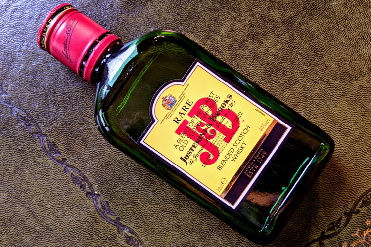 J&B Blended Scotch Whisky Bottle