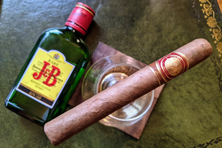 J&B Blended Scotch Whisky & Cigar