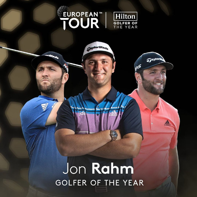 Jon Rahm Wearing Rolex Sky-Dweller