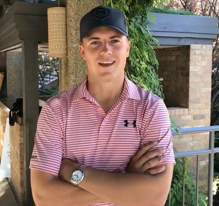 Jordan Spieth wearing Rolex Explorer Polar