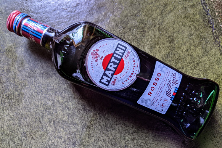 Martini Rosso Vermouth Bottle