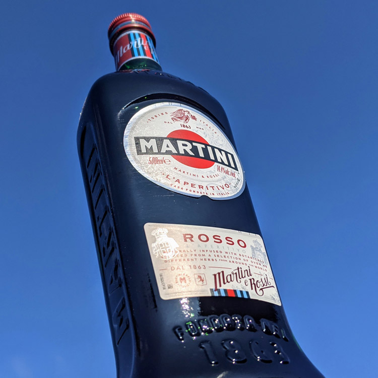 Martini Rosso Vermouth Sky Background