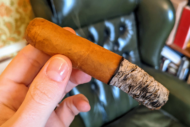 Perdomo Doubled Aged 12 Years Vintage Connecticut Cigar Burn Quality