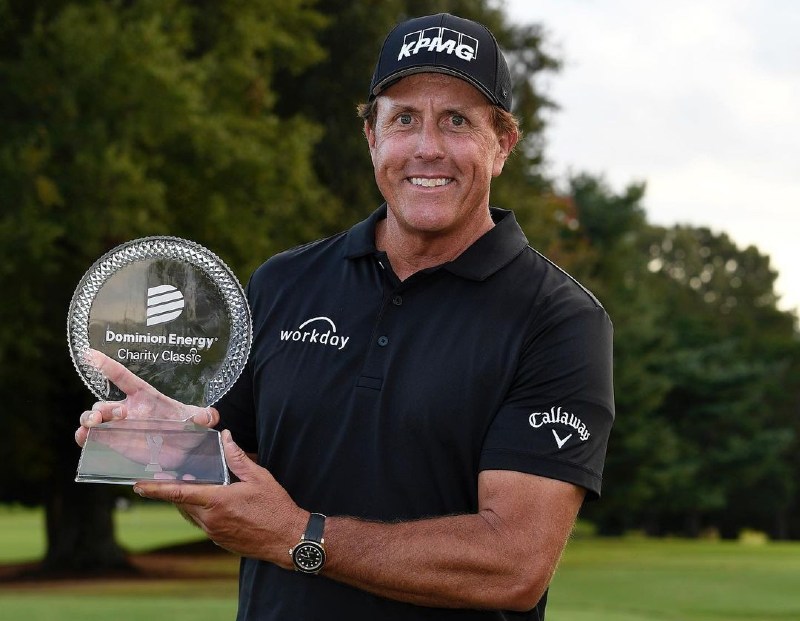 Phil Mickelson wearing Rolex Yacht-Master