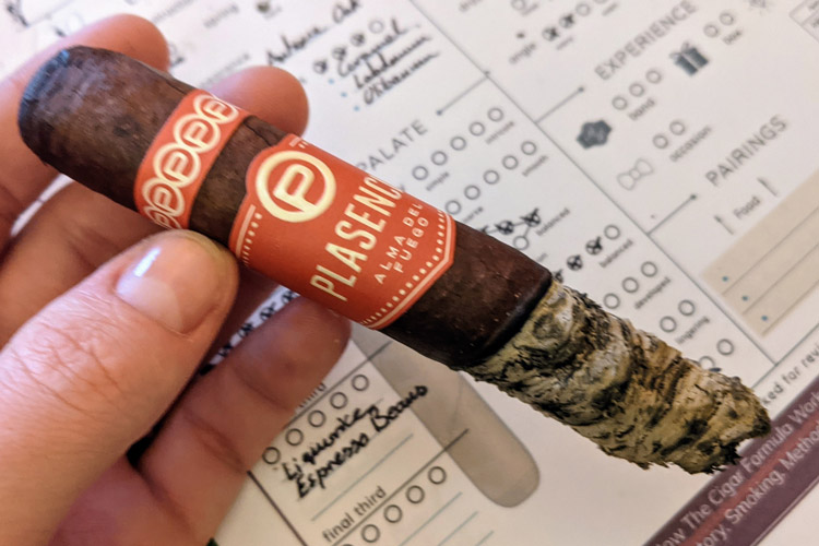 Plasencia Alma del Fuego Cigar Burn Quality