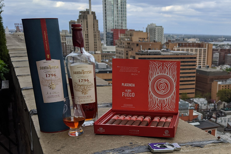 Plasencia Alma del Fuego Cigar & Santa Teresa Rum Pairing