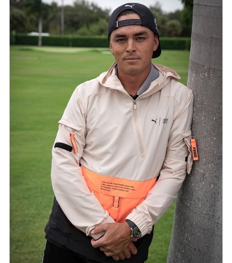 Rickie Fowler wearing Rolex Yacht Master