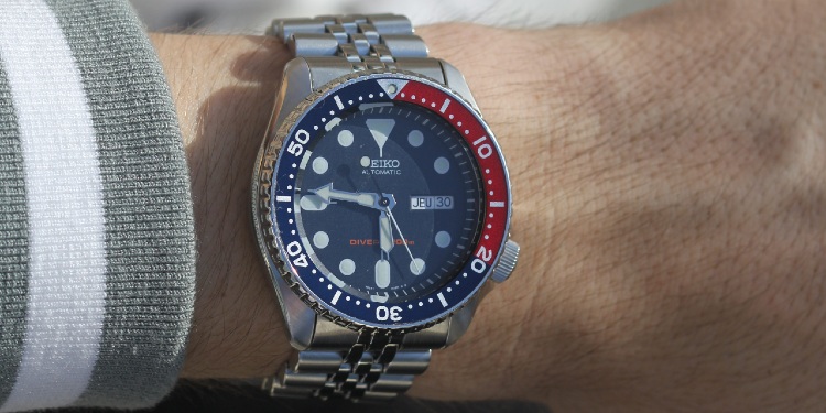Seiko SKX009K2 Pepsi Bezel Jubilee Bracelet