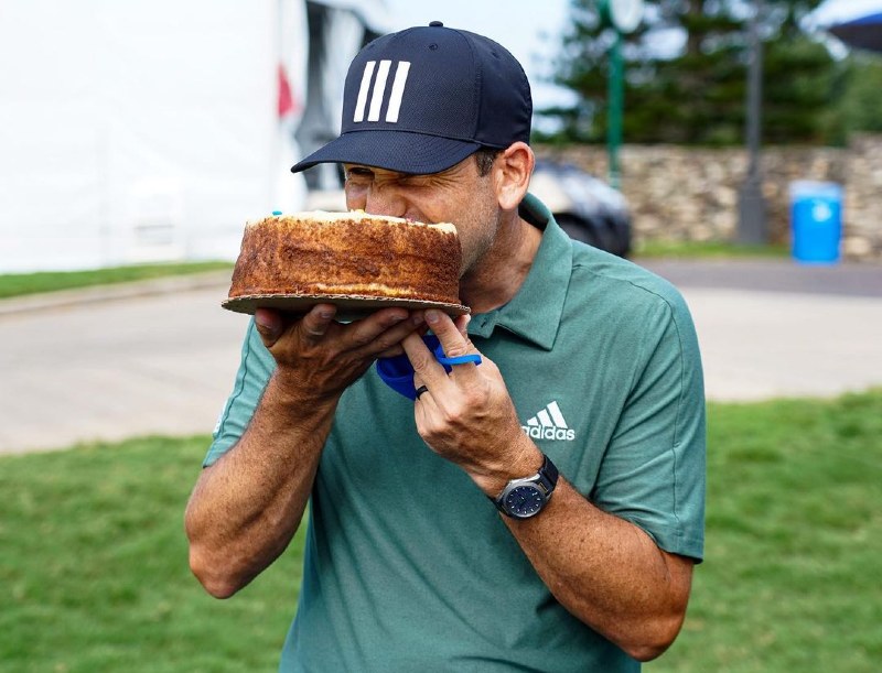 Sergio Garcia Wearing Omega Seamaster Aqua Terra Ultra Light