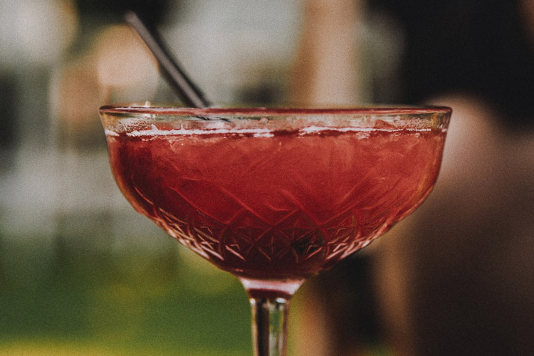 Dark Red Cocktail