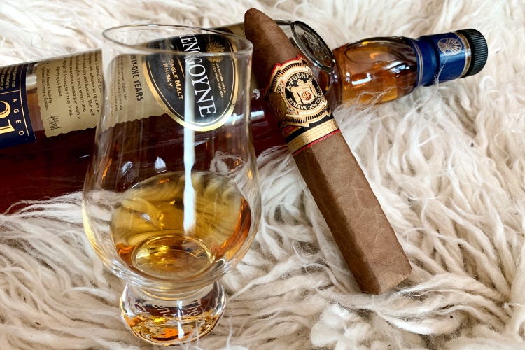 Glengoyne-21-Single-Malt-pairing-Fuente-cigars