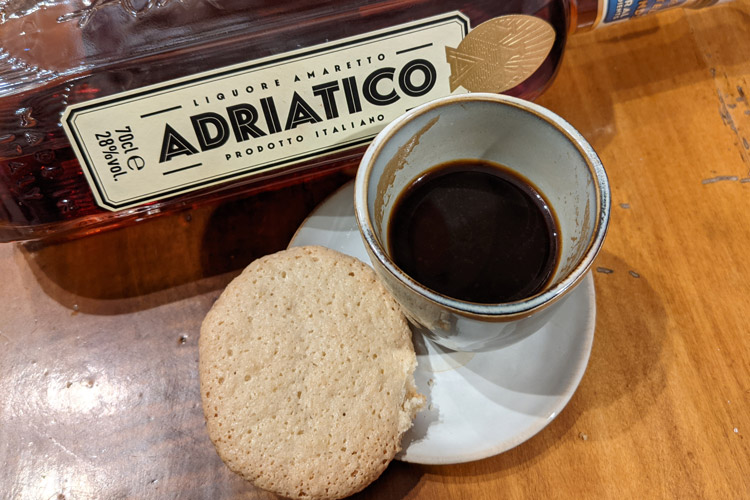Amaretto Biscuit & Adriatico Amaretto With Coffee