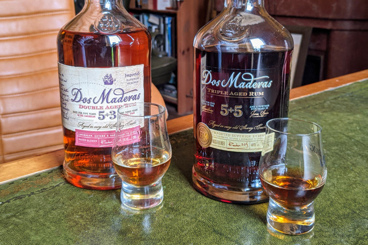 Dos Maderas Rum & Tasting Glasses