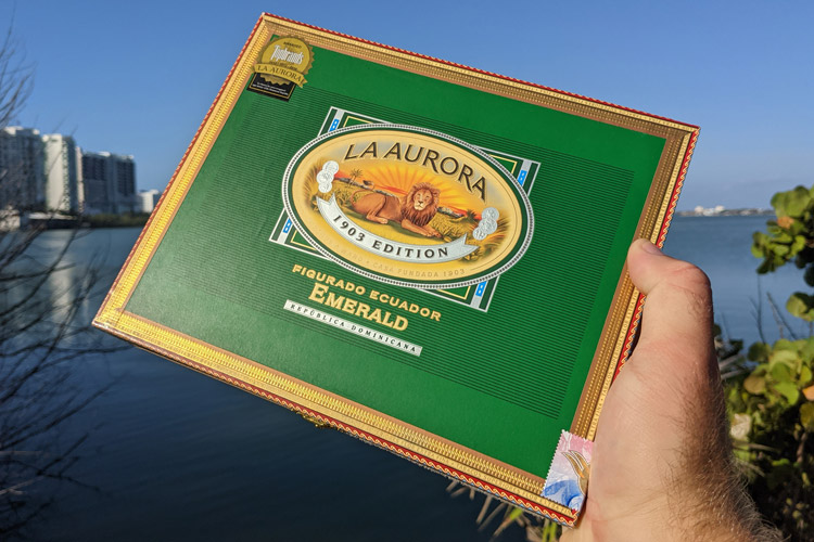 La Aurora 1903 Emerald Box Closed