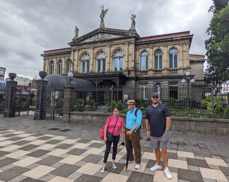Nury San Jose Walking Tour Guide Outside National Theatre