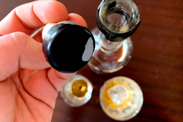 Perique-Tobacco-Liqueur-Review-Bottle-Cap-Ice-ball