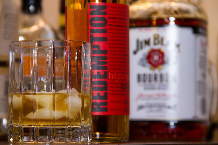 Bourbon Whiskey On The Rocks