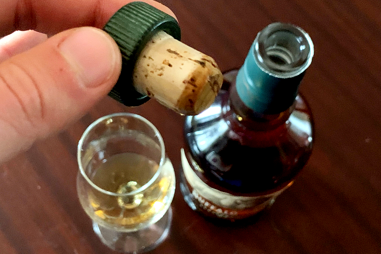 Buffalo-Trace-Bourbon-Whiskey-Review-Cap-Nosing-Glass