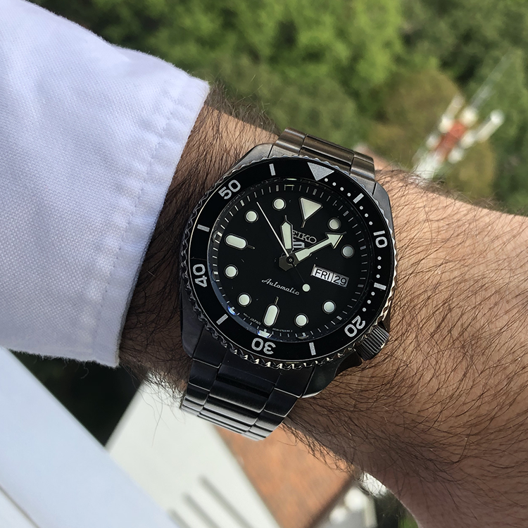 Seiko 5 Sports SRPD65 Black PVD Watch