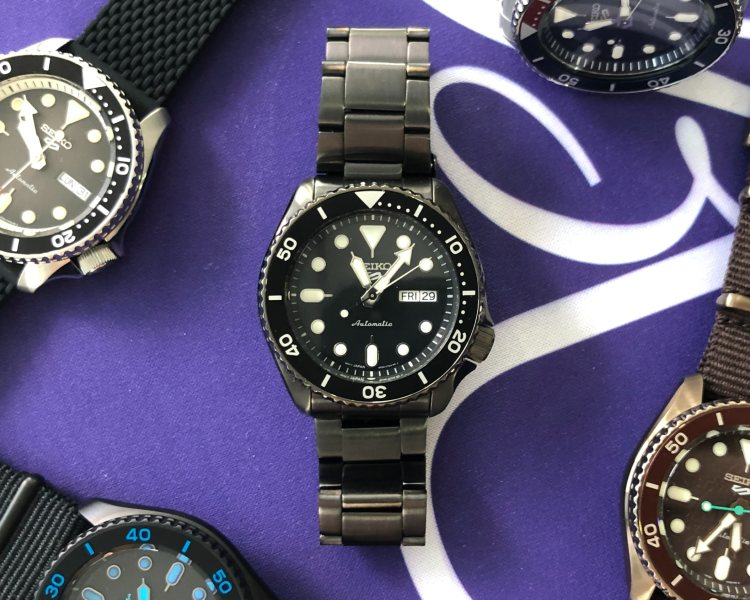 Seiko SRPD65 Black PVD Watch With Other 5 Sports Models