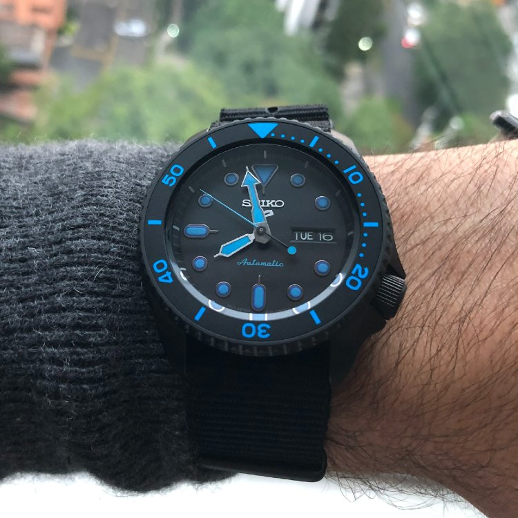 Seiko SRPD81 Black Street Watch NATO Strap (1) (1)