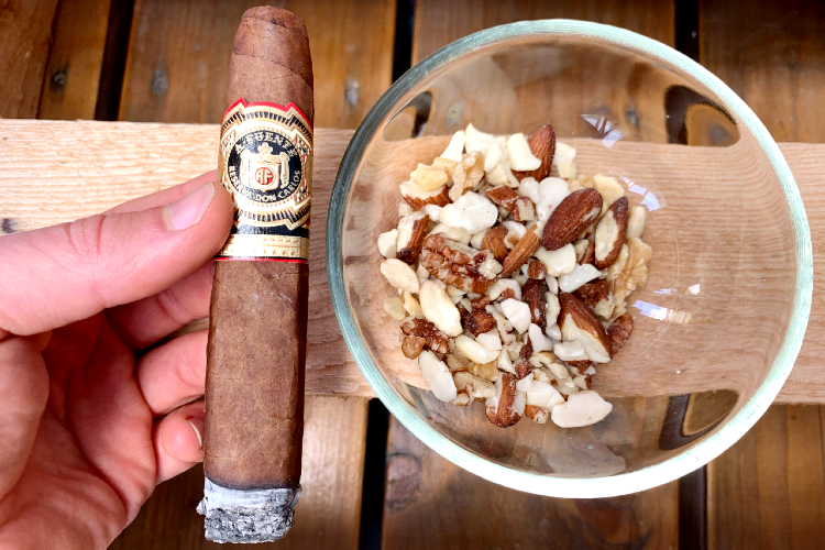 Arturo-Fuente-Don-Carlos-Eye-of-the-Shark-nuts-snack-pairing