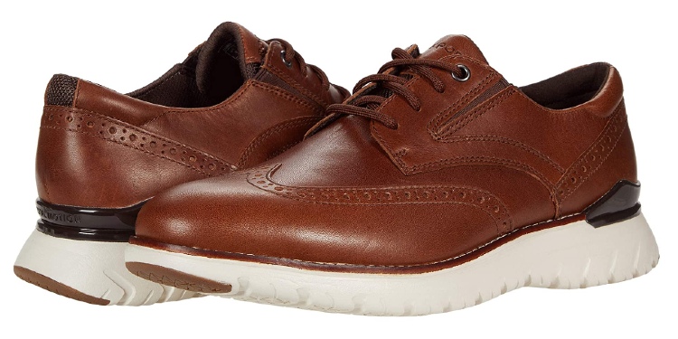 Rockport Total Motion Dressport Wing Tips In Brown