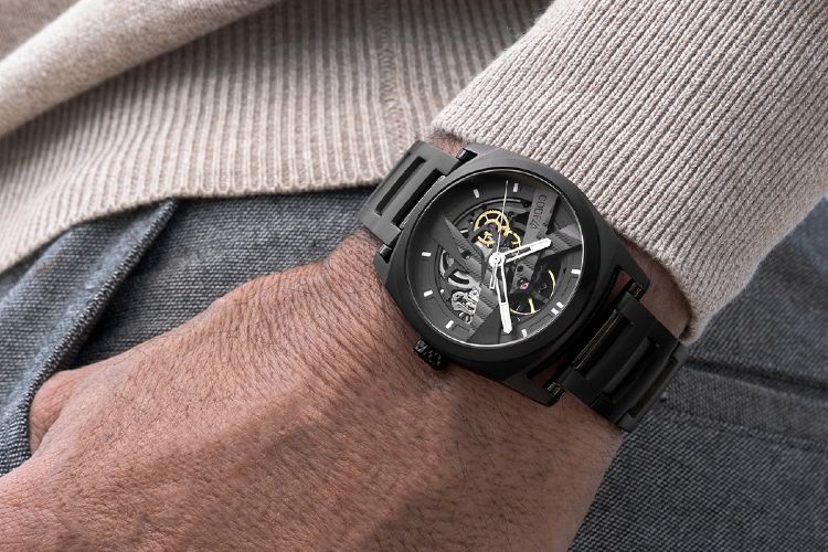 CODE41 DAY41 40mm Black PVD Watch On Bracelet