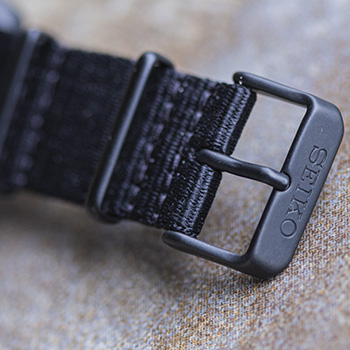 Black Coating Tang Buckle on NATO Strap SBSA025