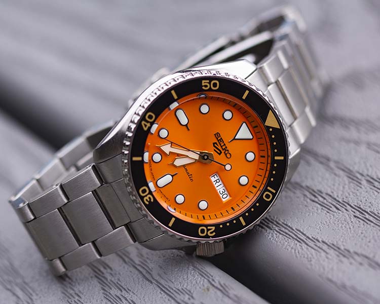 Seiko 5 Sports SBSA009 Orange 5KX SRPD59 Dive Watch