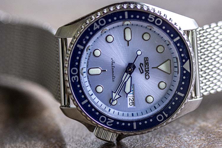 Seiko 5 Sports SRPE Steel Watch On Milanese Strap