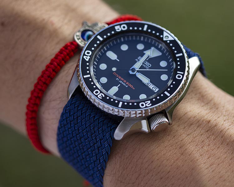 Seiko SKX007J Black Dial Steel Dive Watch Made In Japan