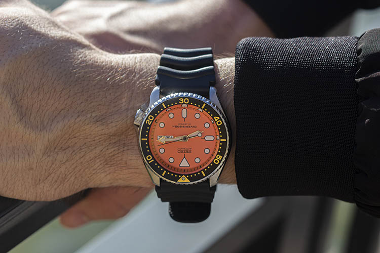 Seiko SKX011 Japan Watch Wristshot