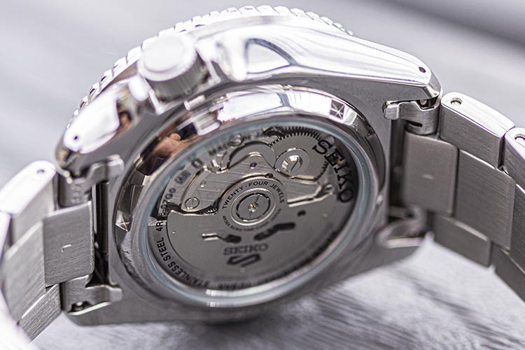 Seiko SRPD51 With Auto 4R36 Movement Through Caseback