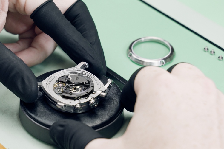 Valjoux 7750 Chronograph Caliber In NB24 Titanium Watch