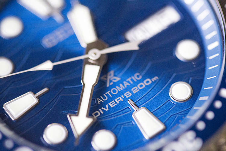 Blue Wave Dial Of Seiko Turtle Save The Ocean Edition