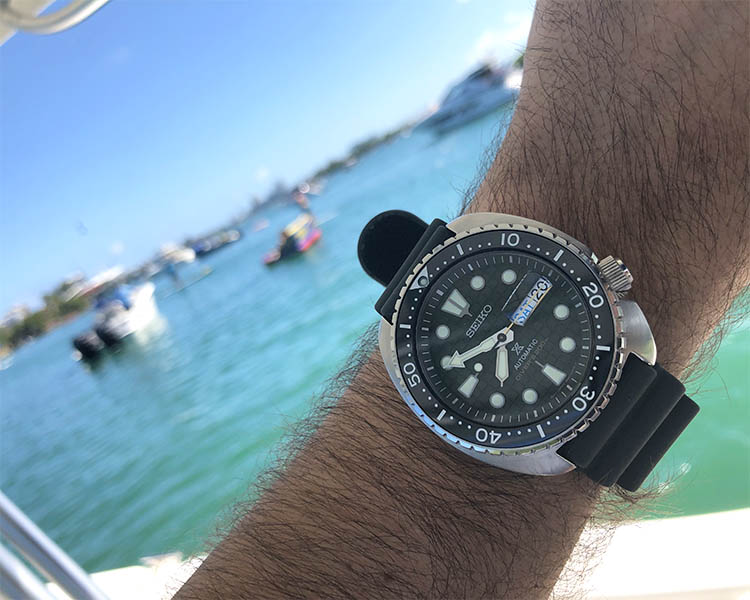 King Turtle Wristshot On Boat