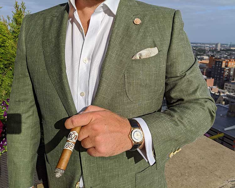 Patek 5110J World Time On Wrist With Suite & Cigar