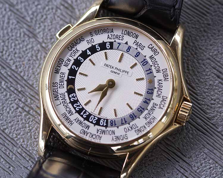 Patek 5110J Cream Dial World Time Details