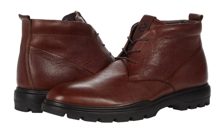 ECCO Citytray Avant Casul Boots In Brown Leather
