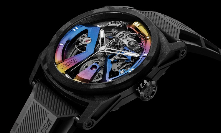 CODE41 X41 in AeroCarbon with Rainbow Dial