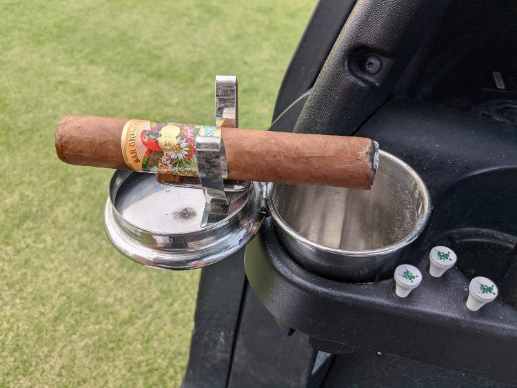 Cup Ashtray With Cigar Holder for Golf Cart